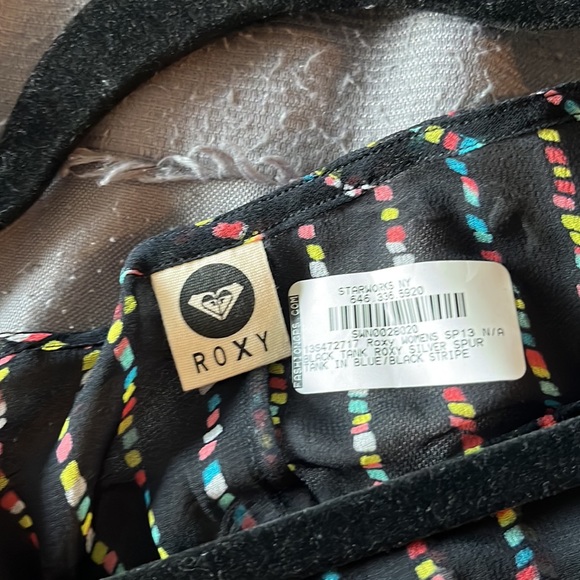 Roxy black and colored sheer tank NWOT - Picture 3 of 4